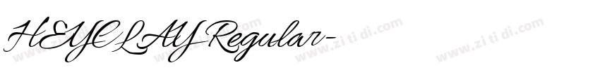 HEYCLAY Regular字体转换